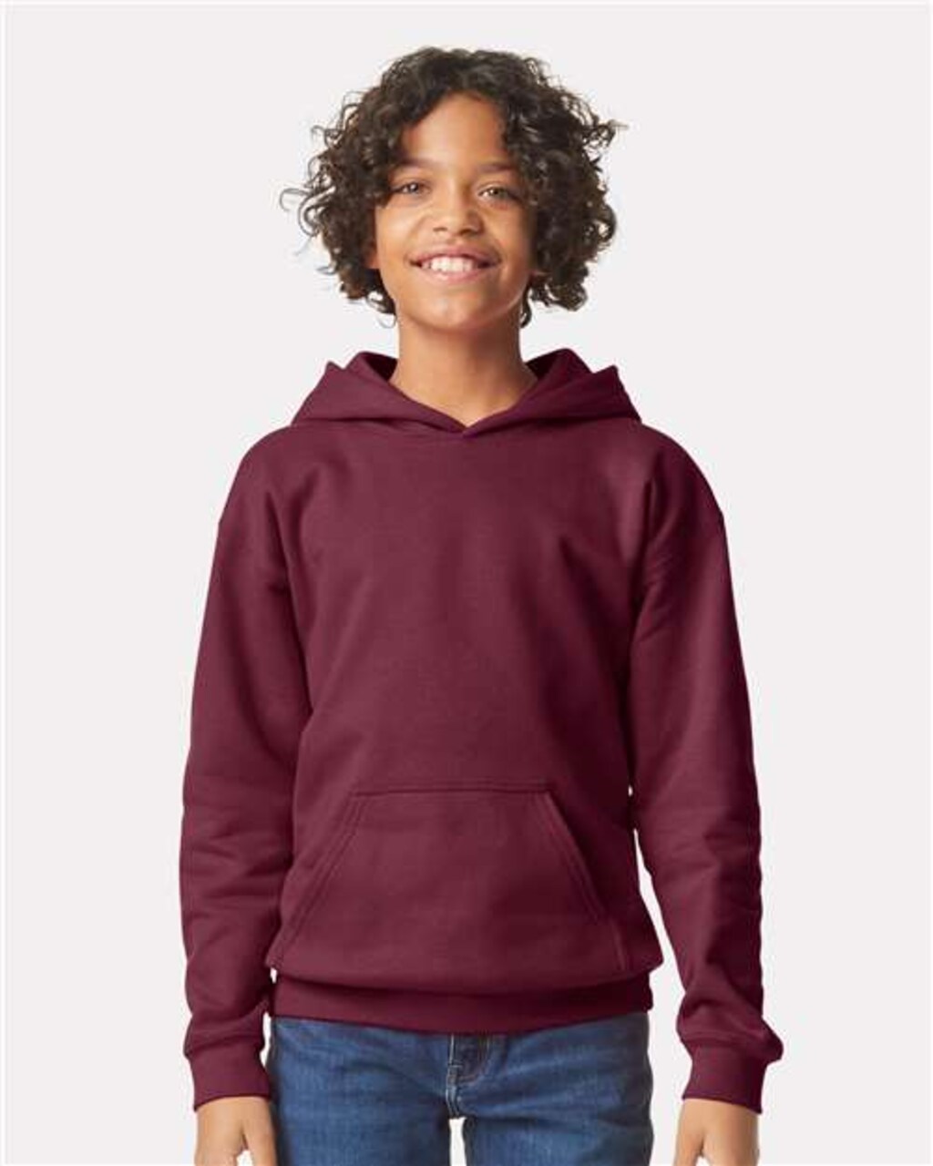 Gildan® Softstyle Youth Midweight Long Sleeve Hooded Sweatshirt